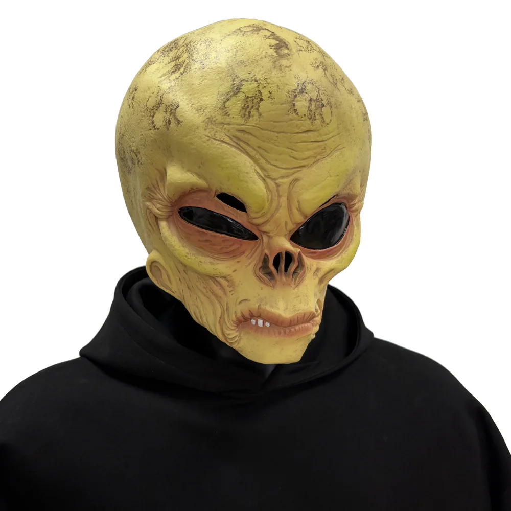Latex Alien Mask Realistic - Funny Alien Skull Mask Cosplay Realistic