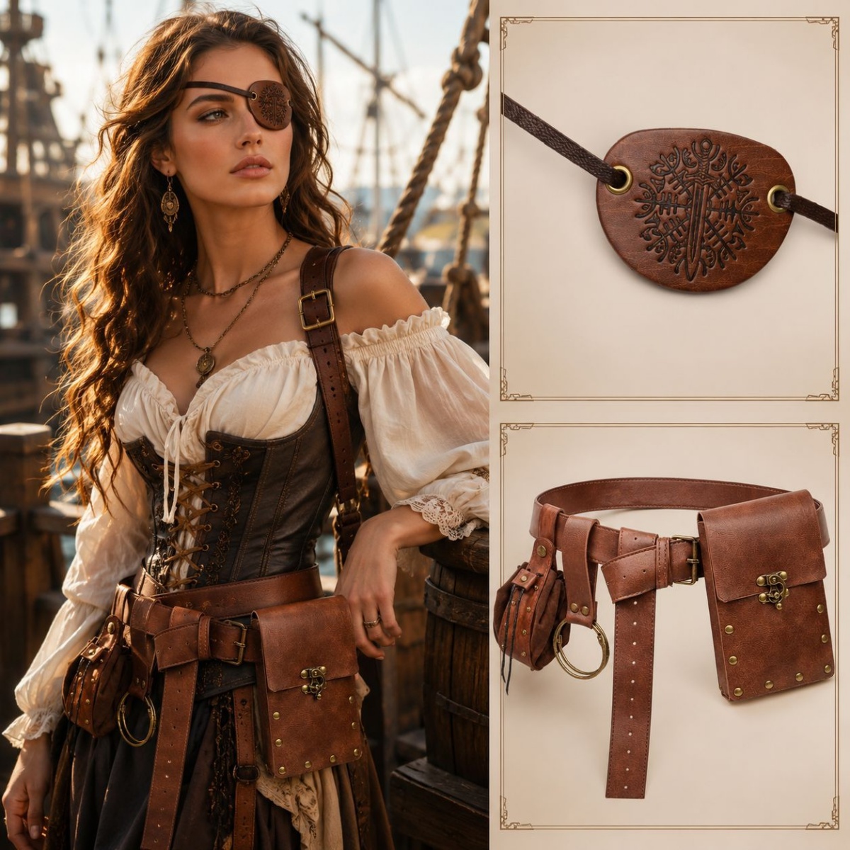 Medieval Retro Belts, Pouches, - огляд і ціна Costumes