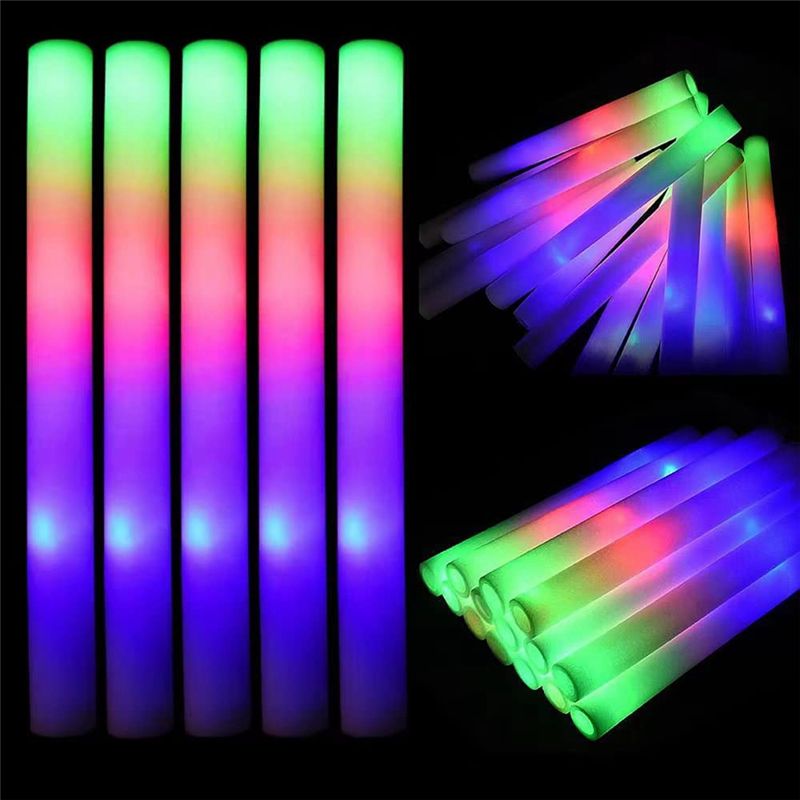 A75K Glow Sticks Bulk, LED Foa - огляд і ціна Flashing Led Foam Sticks Party