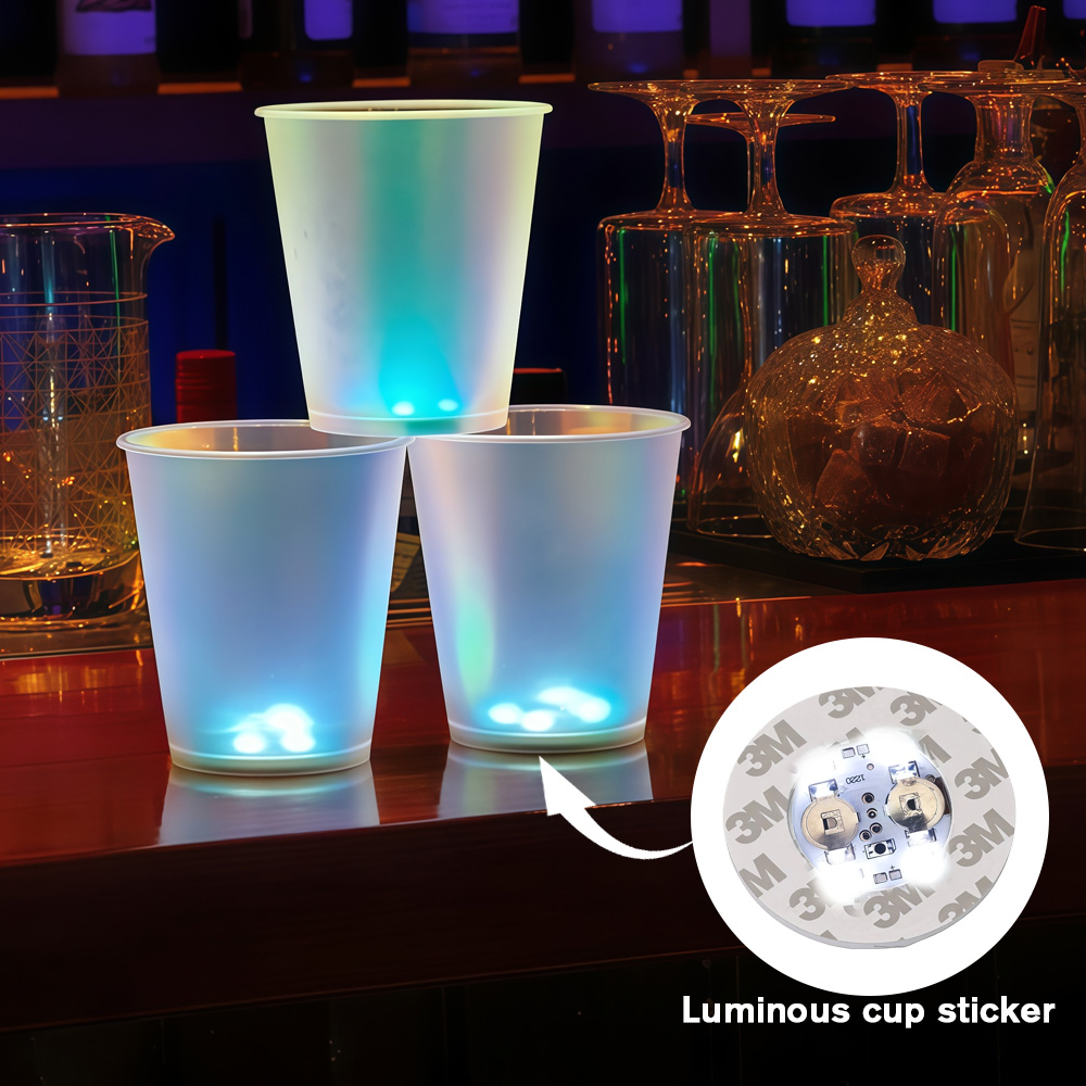 10pcs LED Glow in The Dark Cup - огляд і ціна Glow In The Dark Party Glasses