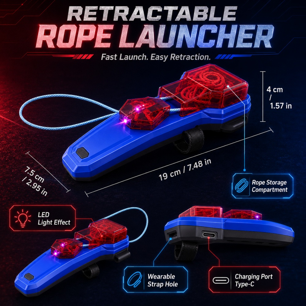 Rope Launcher Spider Web Shoot - огляд і ціна Novelty Gifts