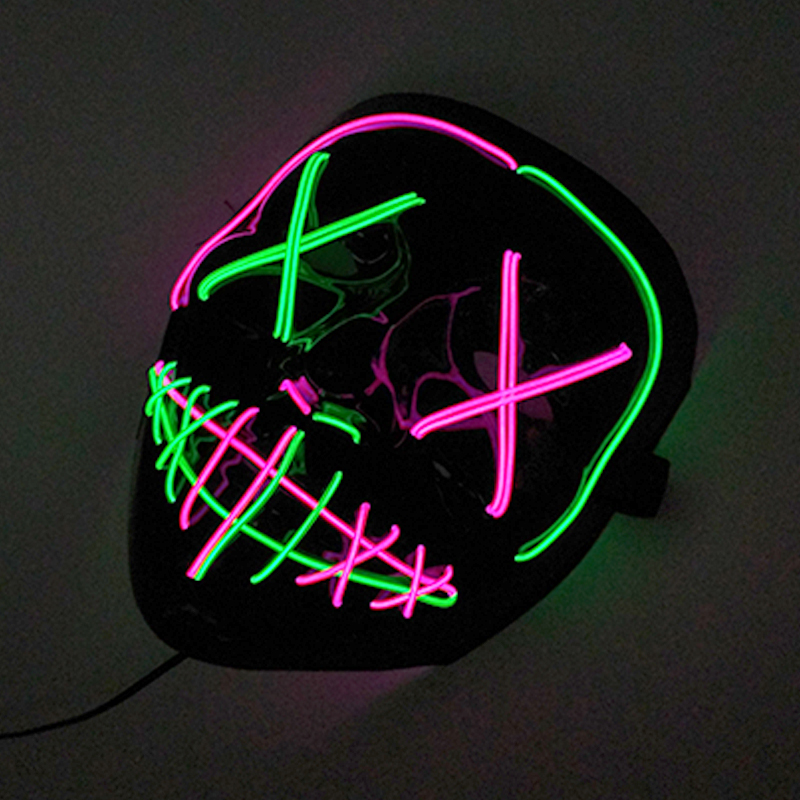 Wireless Fluoresce Mixed Color - огляд і ціна Led Purge Mask Halloween